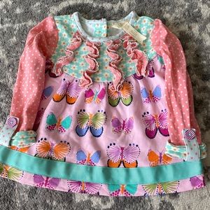 Matilda Jane Butterfly shirt 3-6 months